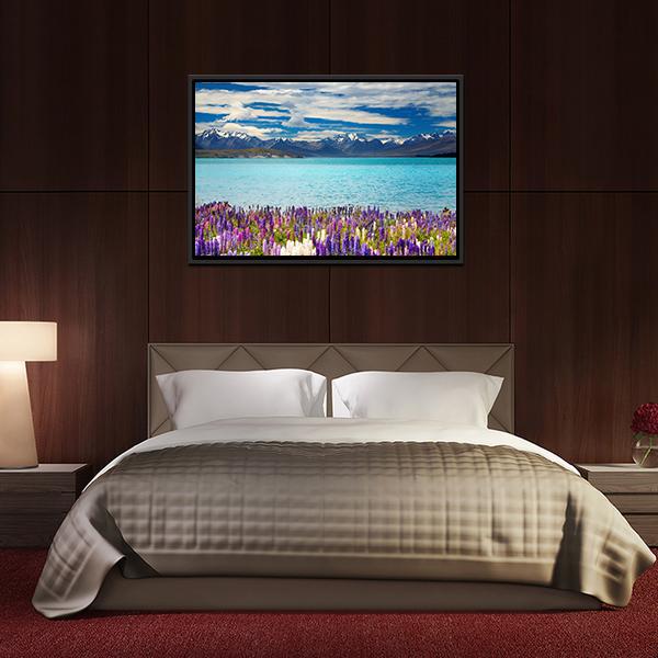 Lake Tekapo In New Zealand Canvas Wall Art-3 Horizontal-Gallery Wrap-25" x 16"-Tiaracle