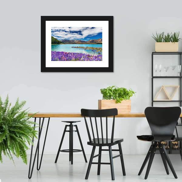 Lake Tekapo New Zealand Canvas Wall Art-5 Horizontal-Gallery Wrap-22" x 12"-Tiaracle