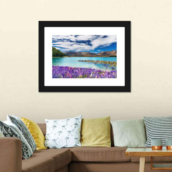 Lake Tekapo New Zealand Canvas Wall Art-5 Horizontal-Gallery Wrap-22" x 12"-Tiaracle