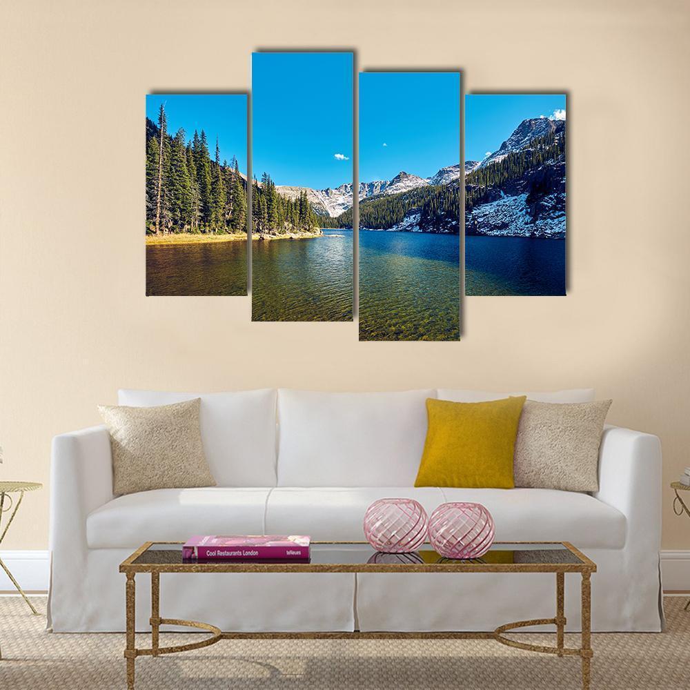 Lake Verna Colorado Canvas Wall Art-4 Pop-Gallery Wrap-50" x 32"-Tiaracle