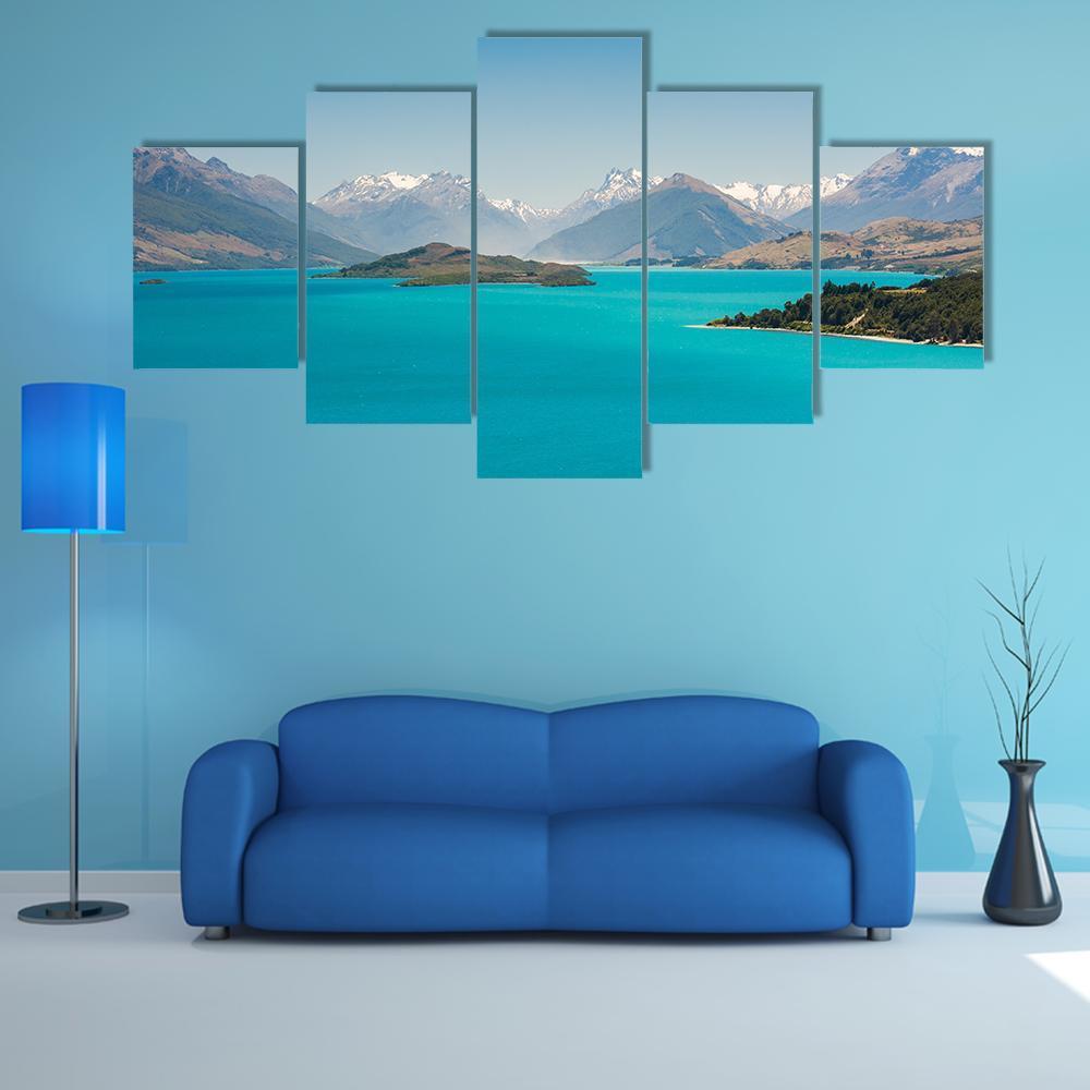 Wakatiup Lake Canvas Wall Art-5 Star-Gallery Wrap-62" x 32"-Tiaracle