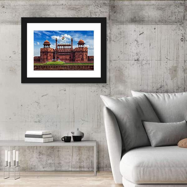 Lal Qila In Delhi Canvas Wall Art-5 Horizontal-Gallery Wrap-22" x 12"-Tiaracle