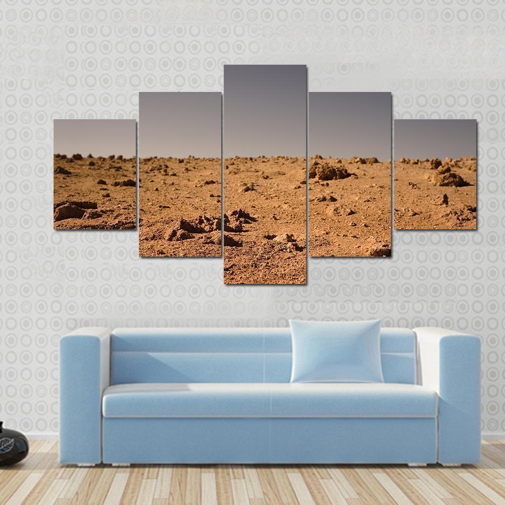 Land Of Mars Canvas Wall Art-5 Star-Gallery Wrap-62" x 32"-Tiaracle