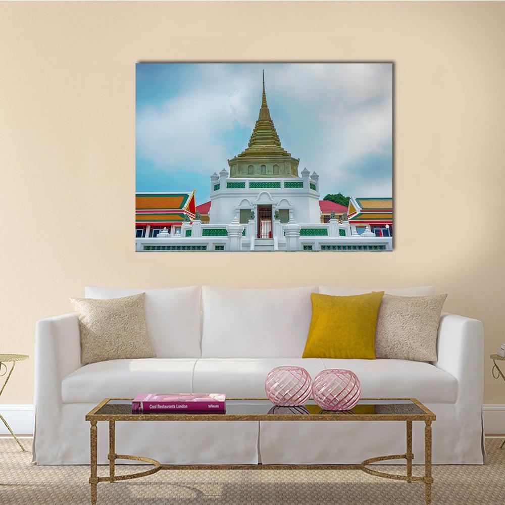 Wat Kaliyamit Woramahawihan Canvas Wall Art-1 Piece-Gallery Wrap-48" x 32"-Tiaracle