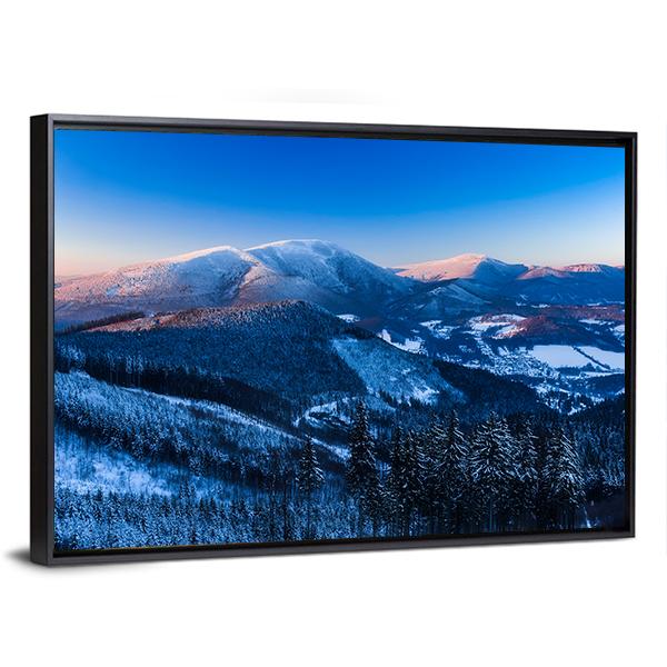 Landscape Of Beskydy Mountains Canvas Wall Art-3 Horizontal-Gallery Wrap-25" x 16"-Tiaracle