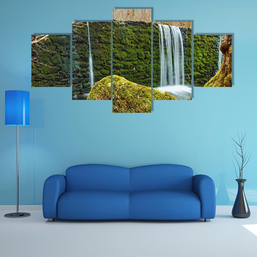 Crazy Mary River's Waterfall Canvas Wall Art-5 Star-Gallery Wrap-62" x 32"-Tiaracle