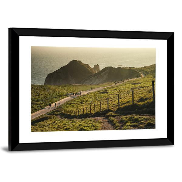 Landscape Of Durdle Door Canvas Wall Art-3 Horizontal-Gallery Wrap-25" x 16"-Tiaracle