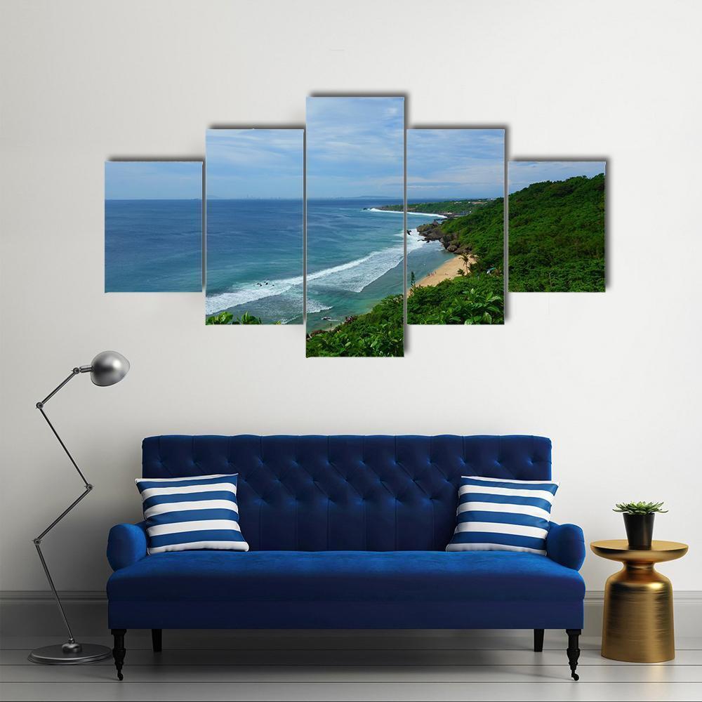 Landscape Of Liuquiu Canvas Wall Art-5 Star-Gallery Wrap-62" x 32"-Tiaracle