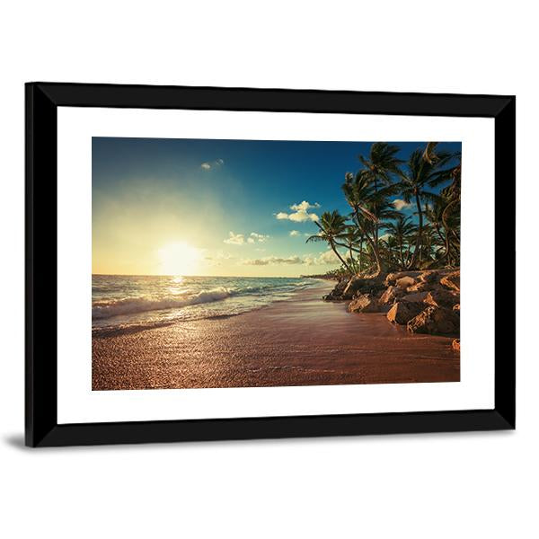 Landscape Of Paradise Canvas Wall Art-5 Horizontal-Gallery Wrap-22" x 12"-Tiaracle