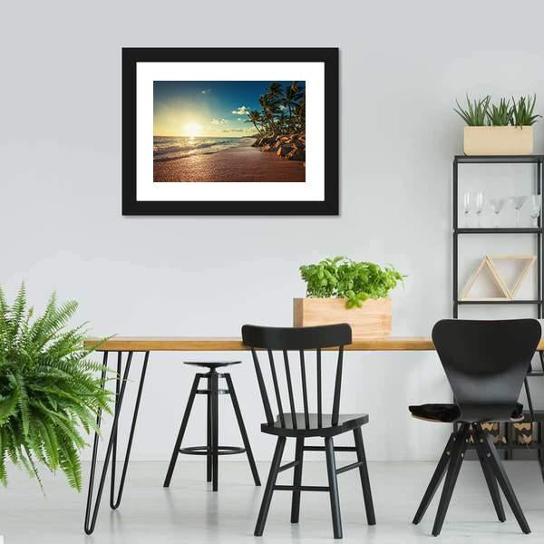 Landscape Of Paradise Canvas Wall Art-5 Horizontal-Gallery Wrap-22" x 12"-Tiaracle