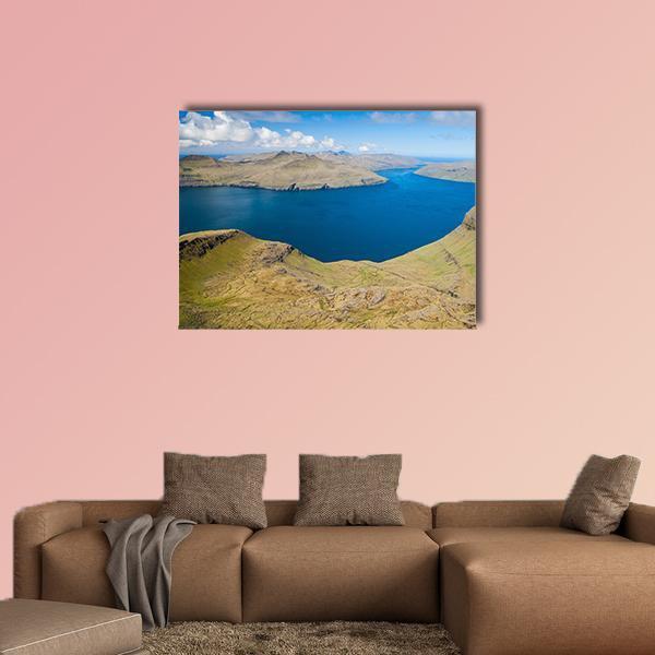 The Faroe Islands Canvas Wall Art-1 Piece-Gallery Wrap-48" x 32"-Tiaracle