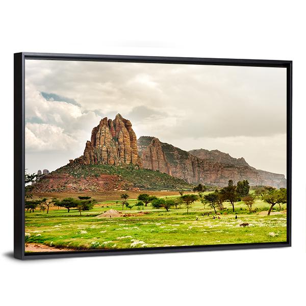 Landscape Of Tigray Canvas Wall Art-3 Horizontal-Gallery Wrap-25" x 16"-Tiaracle