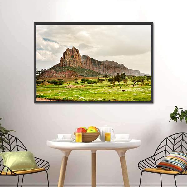 Landscape Of Tigray Canvas Wall Art-3 Horizontal-Gallery Wrap-25" x 16"-Tiaracle