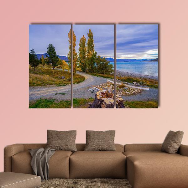 Scenery Of New Zealand Canvas Wall Art-3 Horizontal-Gallery Wrap-37" x 24"-Tiaracle