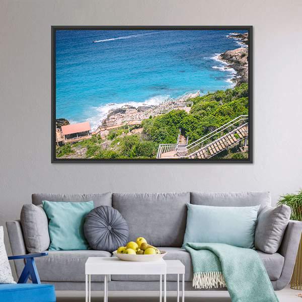 Langkawi Coastline Canvas Wall Art-5 Horizontal-Gallery Wrap-22" x 12"-Tiaracle
