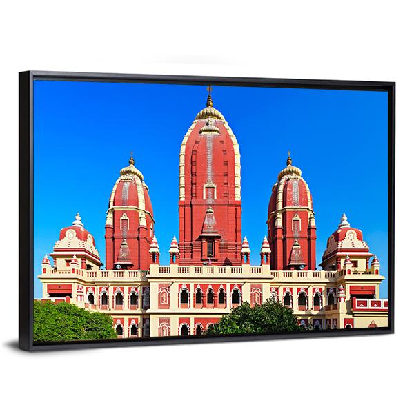 Laxmi Narayan Temple Canvas Wall Art-3 Horizontal-Gallery Wrap-25" x 16"-Tiaracle