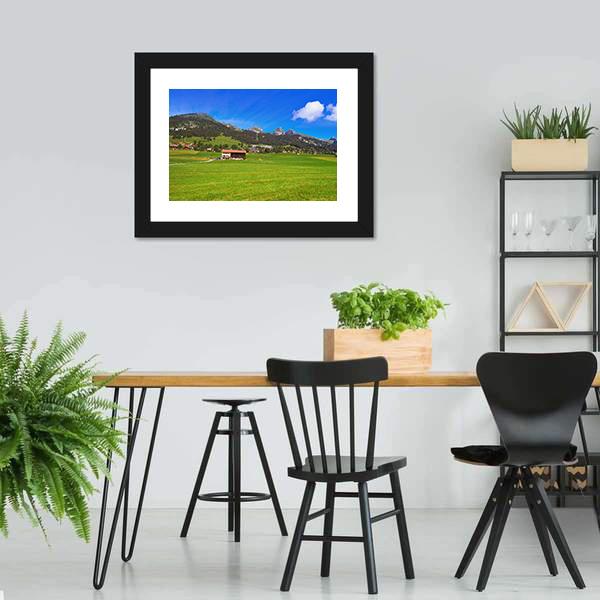 Leysin In Alps Switzerland Canvas Wall Art-3 Horizontal-Gallery Wrap-25" x 16"-Tiaracle