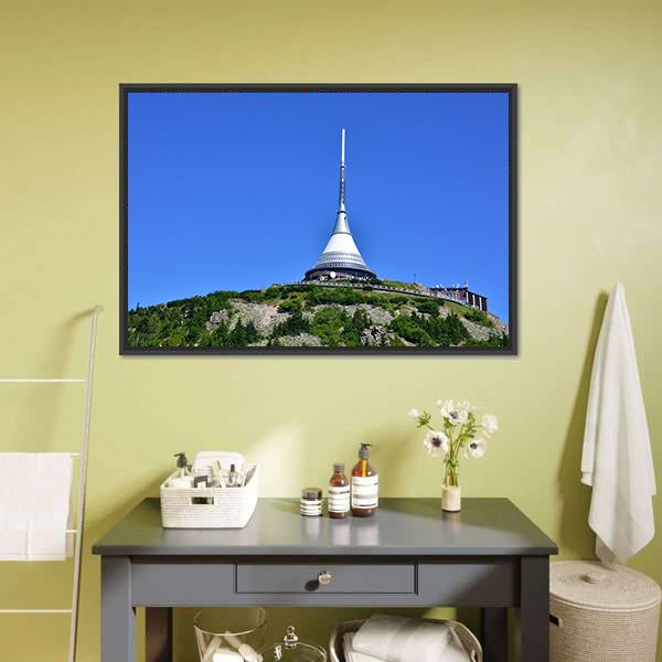 Liberec In The North Of The Czech Republic Canvas Wall Art-1 Piece-Floating Frame-24" x 16"-Tiaracle