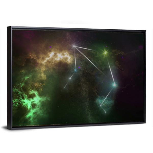Libra Constellation Canvas Wall Art-3 Horizontal-Gallery Wrap-25" x 16"-Tiaracle