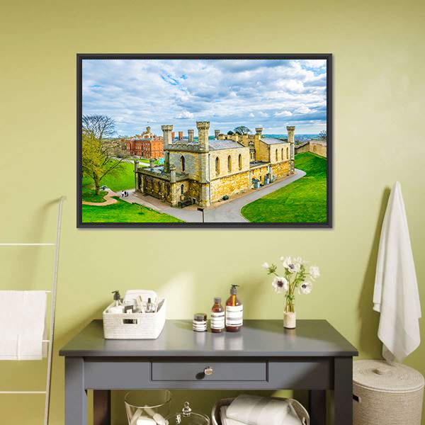 Lincoln Castle England Panoramic Canvas Wall Art-1 Piece-36" x 12"-Tiaracle