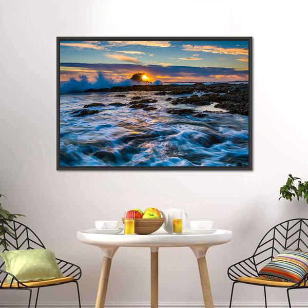 Little Corona Beach Panoramic Canvas Wall Art-1 Piece-36" x 12"-Tiaracle