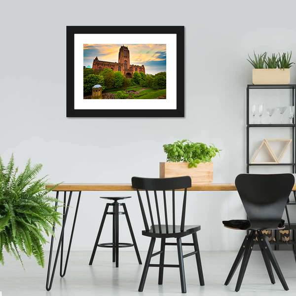 Liverpool Cathedral Of The Risen Christ Canvas Wall Art-3 Horizontal-Gallery Wrap-25" x 16"-Tiaracle