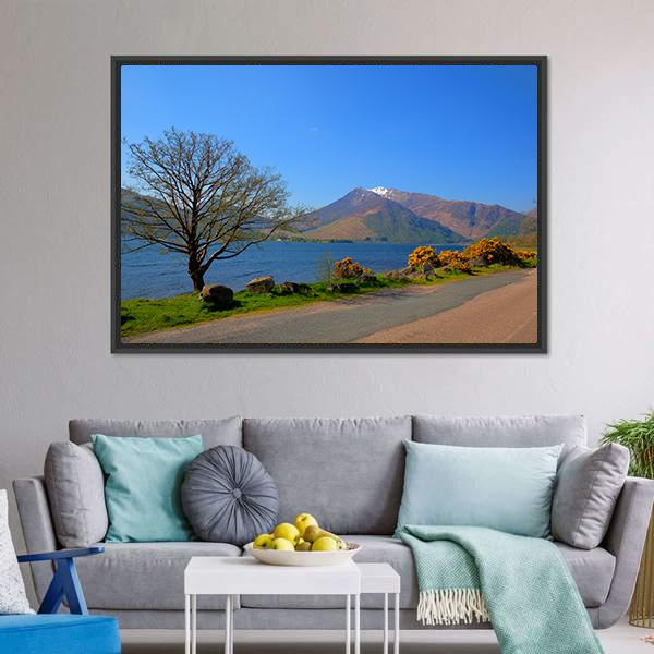 Loch Leven Lochaber Geopark Canvas Wall Art-3 Horizontal-Gallery Wrap-25" x 16"-Tiaracle