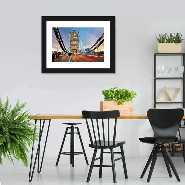 London Tower Bridge Canvas Wall Art-5 Horizontal-Gallery Wrap-22" x 12"-Tiaracle