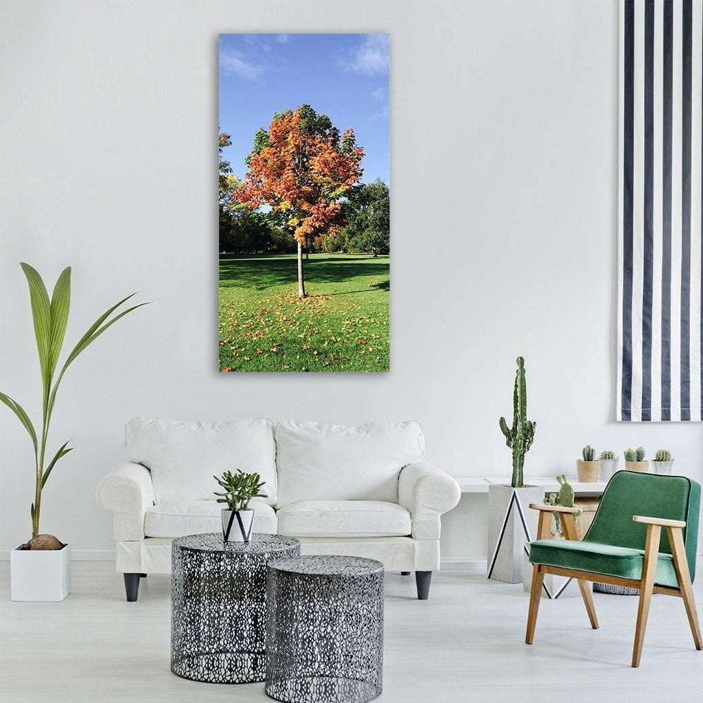 London Walpole Park Vertical Canvas Wall Art-1 Vertical-Gallery Wrap-12" x 24"-Tiaracle