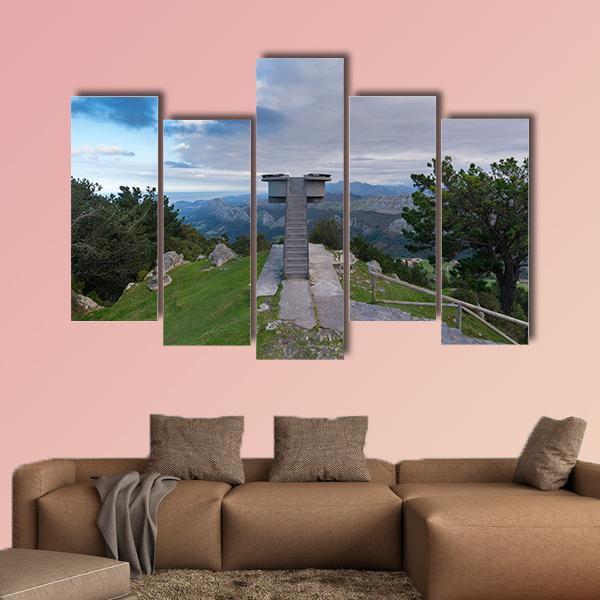Lookout Of Fito Spain Canvas Wall Art-5 Pop-Gallery Wrap-47" x 32"-Tiaracle