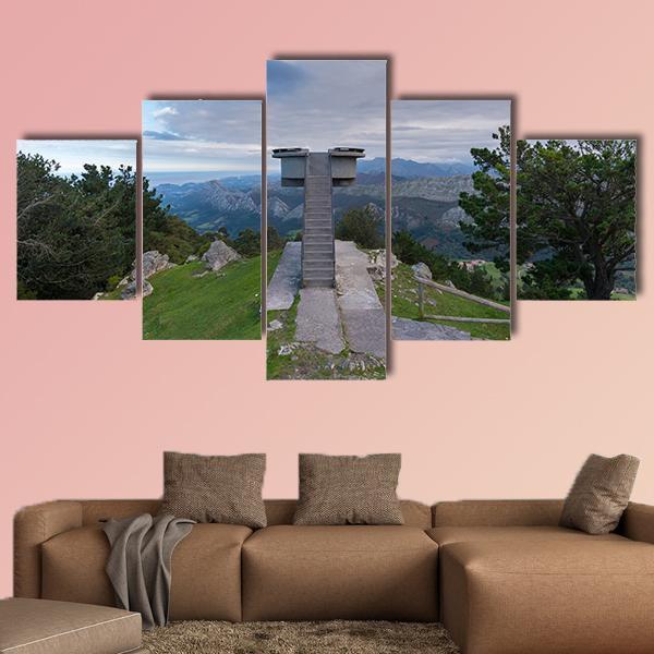 Lookout Of Fito Spain Canvas Wall Art-5 Star-Gallery Wrap-62" x 32"-Tiaracle