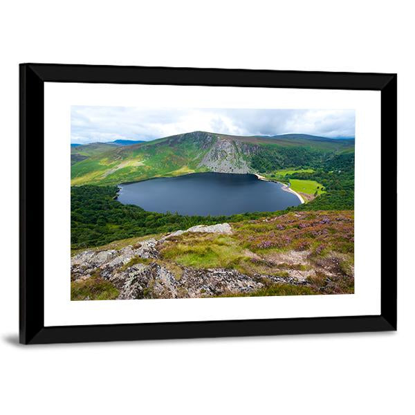 Lough Tay Lake Ireland Canvas Wall Art-3 Horizontal-Gallery Wrap-25" x 16"-Tiaracle