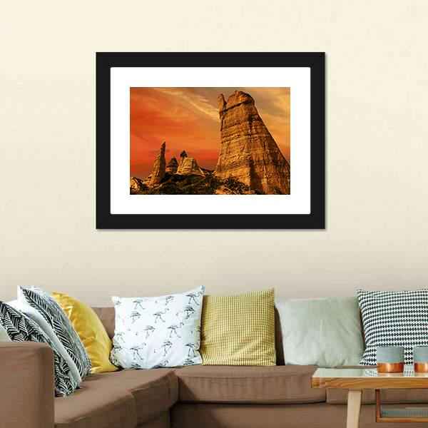 Love Valley Turkey Canvas Wall Art-3 Horizontal-Gallery Wrap-25" x 16"-Tiaracle