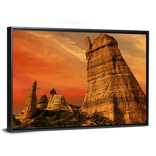 Love Valley Turkey Canvas Wall Art-5 Horizontal-Gallery Wrap-22" x 12"-Tiaracle