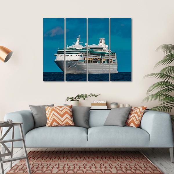 Luxury Cruise Liner Canvas Wall Art-4 Horizontal-Gallery Wrap-34" x 24"-Tiaracle
