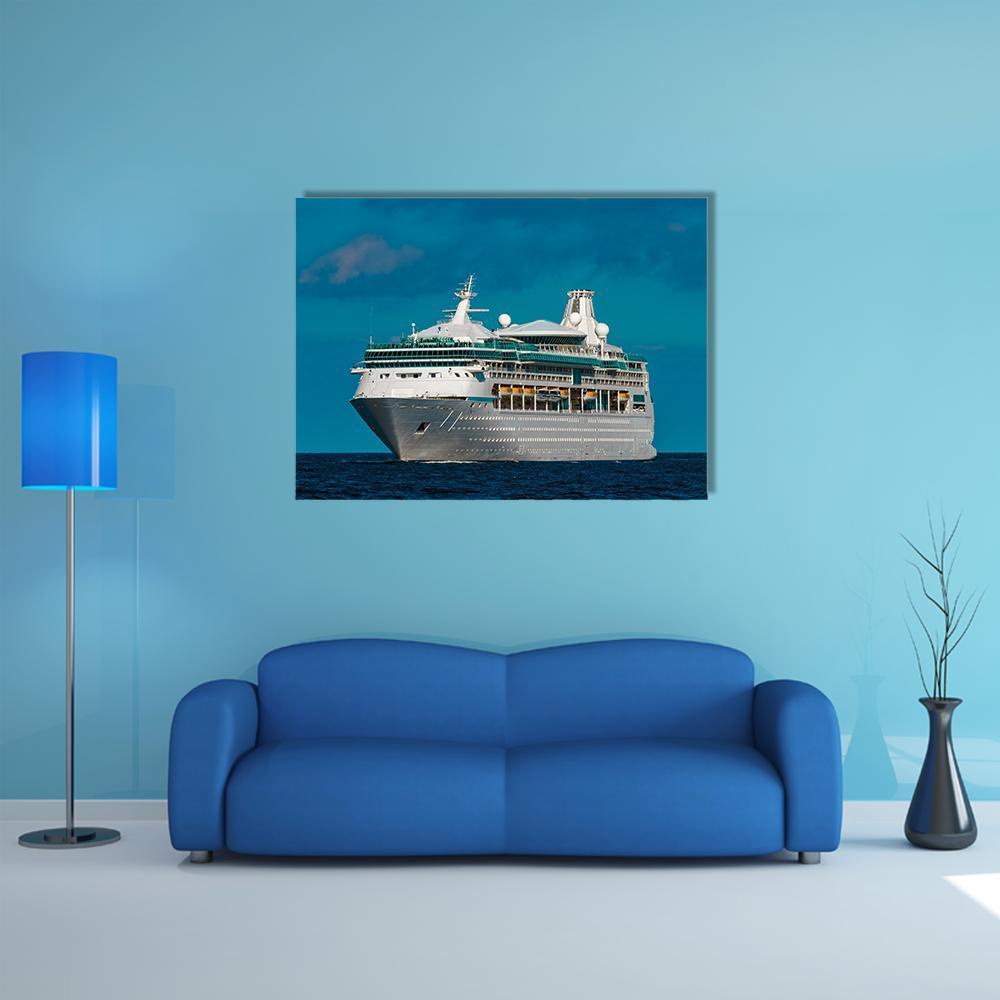 Luxury Cruise Liner Canvas Wall Art-1 Piece-Gallery Wrap-48" x 32"-Tiaracle