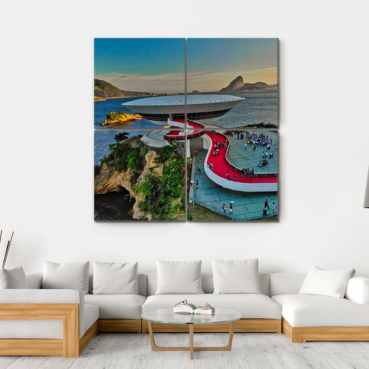 Mac Museum Brazil Canvas Wall Art-4 Square-Gallery Wrap-17" x 17"-Tiaracle