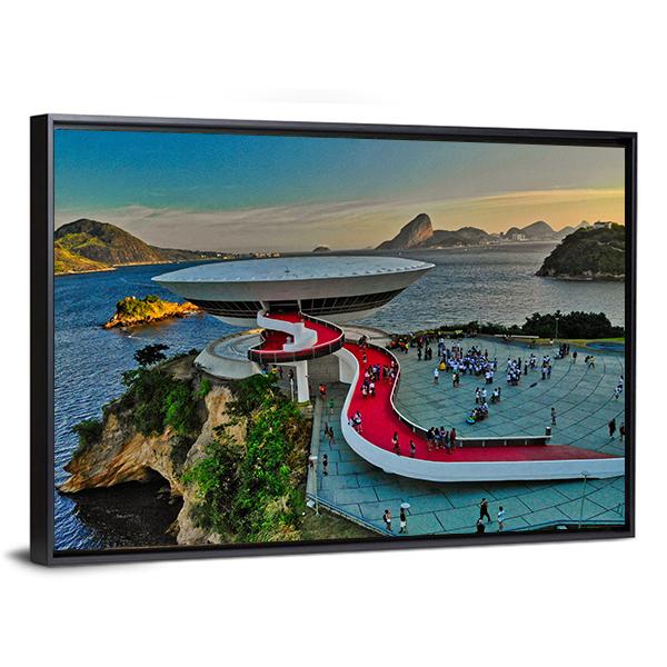 Mac Museum Brazil Canvas Wall Art-3 Horizontal-Gallery Wrap-25" x 16"-Tiaracle