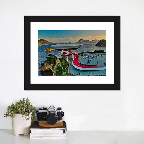 Mac Museum Brazil Canvas Wall Art-3 Horizontal-Gallery Wrap-25" x 16"-Tiaracle