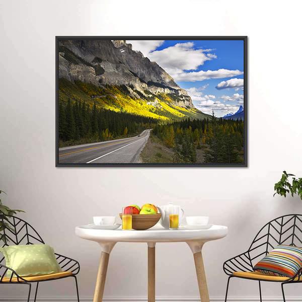 Magnificent American Road Canvas Wall Art-5 Horizontal-Gallery Wrap-22" x 12"-Tiaracle