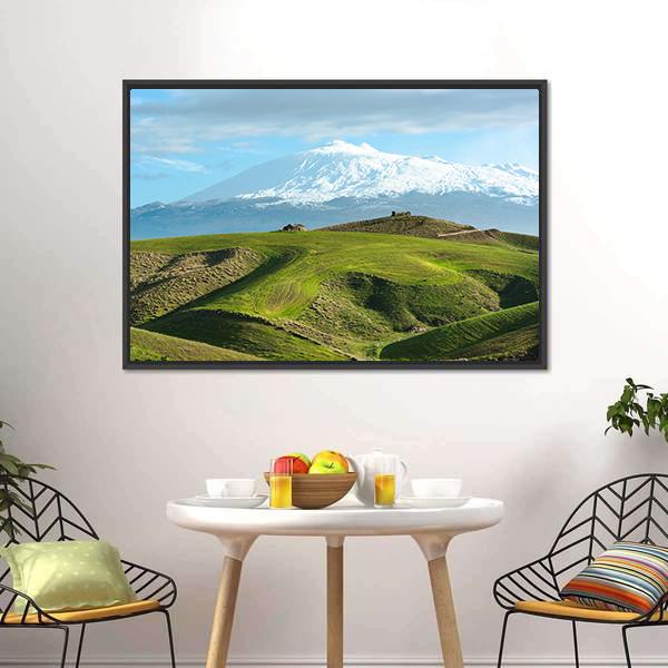 Majestic Etna Dominates Canvas Wall Art-3 Horizontal-Gallery Wrap-25" x 16"-Tiaracle