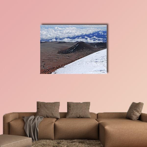 Mauna Kea Volcano Canvas Wall Art-1 Piece-Gallery Wrap-48" x 32"-Tiaracle