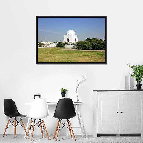 Mazar-E-Quaid Pakistan Canvas Wall Art-5 Horizontal-Gallery Wrap-22" x 12"-Tiaracle