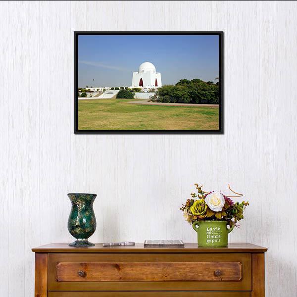 Mazar-E-Quaid Pakistan Panoramic Canvas Wall Art-1 Piece-36" x 12"-Tiaracle
