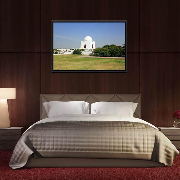 Mazar-E-Quaid Pakistan Panoramic Canvas Wall Art-1 Piece-36" x 12"-Tiaracle