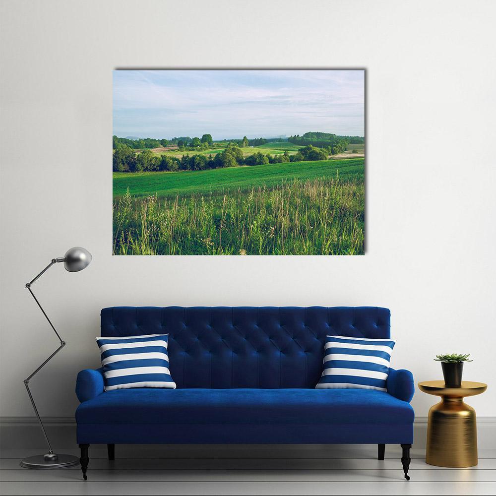 Meadow In Summer Canvas Wall Art-1 Piece-Gallery Wrap-48" x 32"-Tiaracle