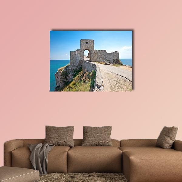 Old Gate Of Medieval Fortress Canvas Wall Art-1 Piece-Gallery Wrap-48" x 32"-Tiaracle