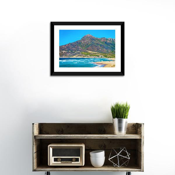 Mediterranean Sea In Buggerru Canvas Wall Art-1 Piece-Framed Print-20" x 16"-Tiaracle