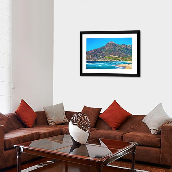 Mediterranean Sea In Buggerru Canvas Wall Art-5 Horizontal-Gallery Wrap-22" x 12"-Tiaracle