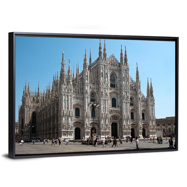 Milan Cathedral Canvas Wall Art-3 Horizontal-Gallery Wrap-25" x 16"-Tiaracle
